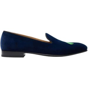 Scarosso, Heren, Schoenen, Blauw, Maat: 42 1/2 EU Velours,