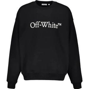 Off White, Heren, Sweatshirts & Hoodies, Zwart, Maat: XS Katoen,