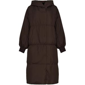 Cesare Gaspari, Dames, Mantels, Bruin, Maat: M Acryl,