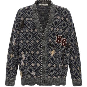 Wales Bonner, Heren, Truien, Veelkleurig, Maat: XL Wol,