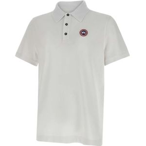 Canada Goose, Heren, Tops, Wit, Maat: L Katoen,