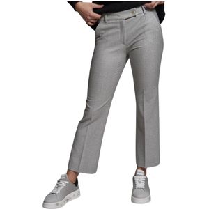 Via Masini 80, Dames, Broeken, Grijs, Maat: L
