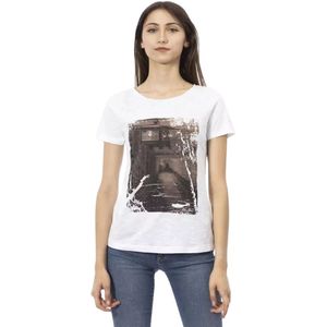 Trussardi, Dames, Tops, Wit, Maat: XS Katoen,