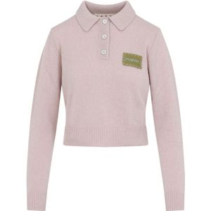 Marni, Dames, Truien, Roze, Maat: S Kasjmier,