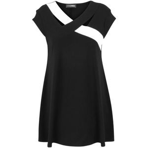 Doris S, Dames, Jurken, Zwart, Maat: 3XL