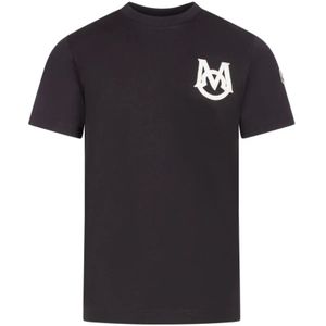 Moncler, Heren, Tops, Zwart, Maat: S