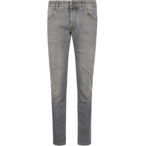 Jacob Cohën, Heren, Jeans, Grijs, Maat: W36 Katoen,