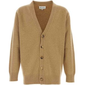 Maison Margiela, Heren, Truien, Bruin, Maat: S Wol,