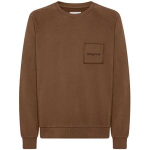 Philippe Model, Heren, Sweatshirts & Hoodies, Bruin, Maat: S Katoen,