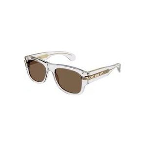 Gucci Vierkante zonnebril Gg1517S 004 , Gray , Heren , Maat: 54 MM