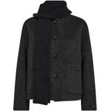 MOS MOSH Tussenjas 'Maria Loisa'  zwart gemêleerd