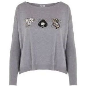 Liu Jo, Dames, Truien, Grijs, Maat: M Wol,
