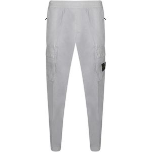 Stone Island, Heren, Broeken, Grijs, Maat: W33 Katoen,