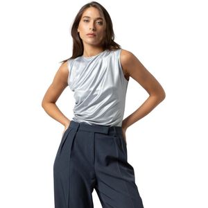 Kocca, Dames, Tops, Grijs, Maat: L Leer,