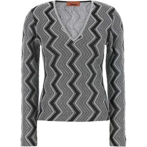 Missoni, Dames, Truien, Grijs, Maat: XS Viscose,