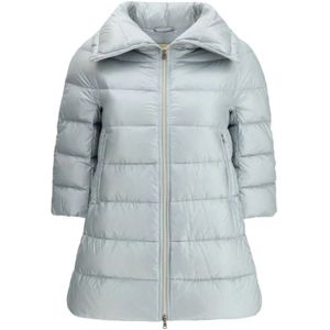 Herno, Dames, Jassen, Grijs, Maat: L Poliester,