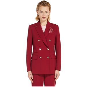 Max Mara, Dames, Jassen, Rood, Maat: 2XS Wol,
