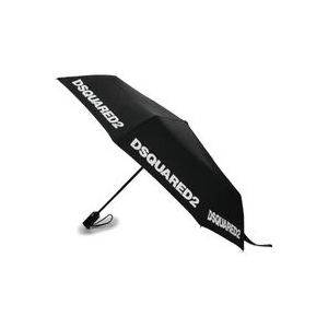 Dsquared2 Compacte paraplu voor regenachtige dagen , Black , unisex , Maat: ONE Size