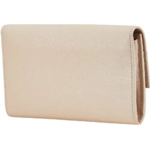 Jimmy Choo Pre-owned, Dames, Pre-owned, Beige, Maat: ONE Size Leer,