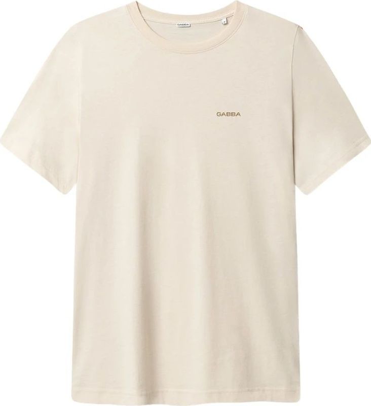 Gabba - Dune Logo SS Gots T-shirt - Wit - 100% Katoen