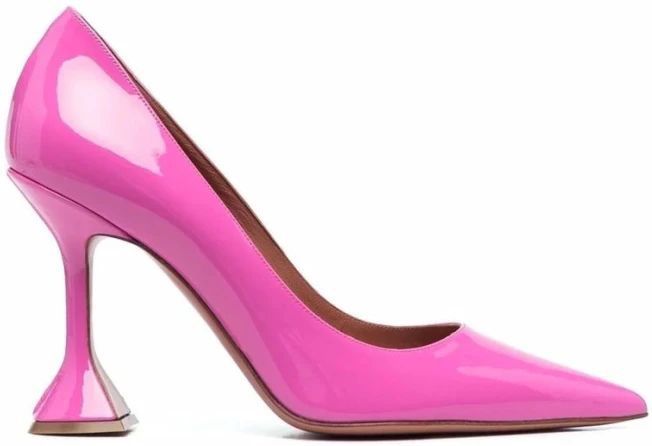 Amina Muaddi - 321775-Amipump - Pumps - Roze - Kalfsleer