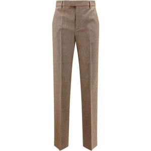 MM6 Maison Margiela, Dames, Broeken, Beige, Maat: XS Wol,