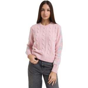 MC2 Saint Barth, Dames, Truien, Roze, Maat: M Wol,