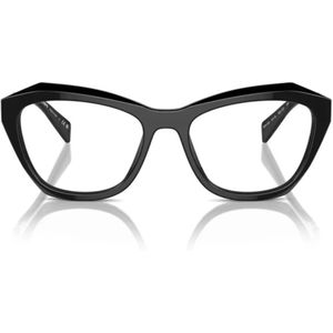 Prada - PR A20V - Optische Monturen - Zwart Transparant - Acetaat - Vlinder