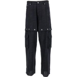 Off White, Heren, Broeken, Blauw, Maat: W36