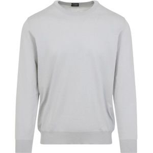 Kiton, Heren, Truien, Grijs, Maat: L Katoen,