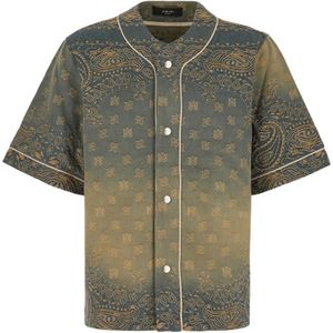 Amiri, Heren, Overhemden, Groen, Maat: S Denim,