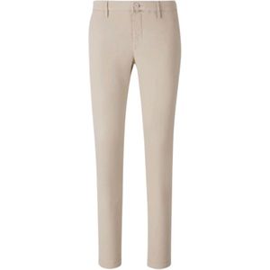 Jacob Cohën, Heren, Broeken, Beige, Maat: W30 Katoen,