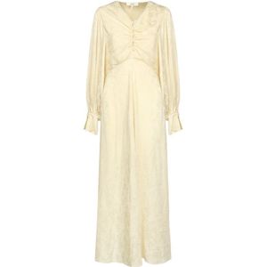 Chloé, Dames, Jurken, Geel, Maat: M Zijde,