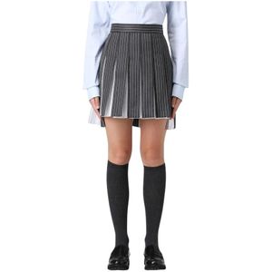 Thom Browne, Dames, Rokken, Grijs, Maat: S