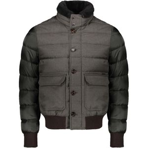 Moorer, Heren, Jassen, Groen, Maat: L Wol,