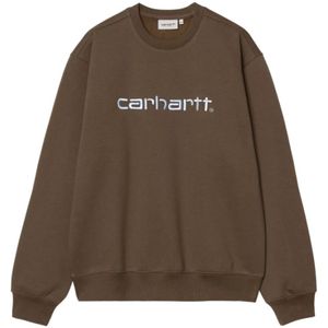 Carhartt Wip, Heren, Sweatshirts & Hoodies, Bruin, Maat: M