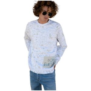 Don The Fuller, Heren, Sweatshirts & Hoodies, Wit, Maat: M Katoen,