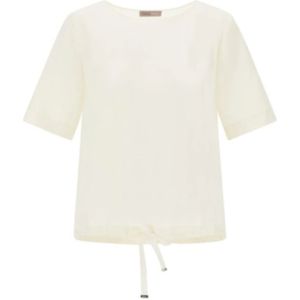 Herno, Dames, Tops, Wit, Maat: S Viscose,