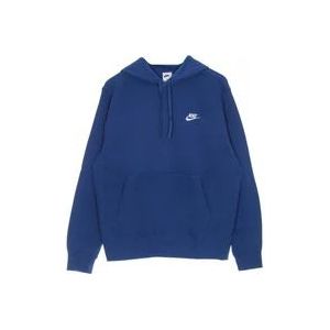 Nike Lichtgewicht Sportswear Club Hoodie , Blue , Heren , Maat: XL
