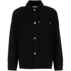 Ferragamo, Heren, Jassen, Zwart, Maat: S Denim,