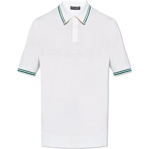 Dolce & Gabbana, Heren, Tops, Wit, Maat: M Zijde,