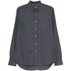 Canali, Heren, Overhemden, Grijs, Maat: M Katoen,