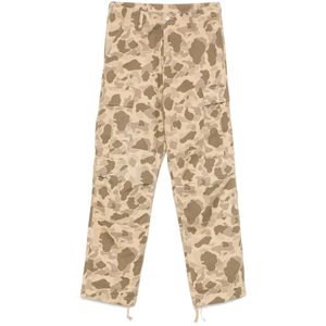 Carhartt Wip, Heren, Broeken, Bruin, Maat: W33 Zijde,