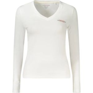 Guess - Slim Fit Lange Mouwen T-shirt - V-hals - Mini Amerika - Dames