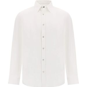 Boggi Milano, Heren, Overhemden, Wit, Maat: S Katoen,