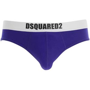 Dsquared2, Heren, Ondergoed, Blauw, Maat: M Katoen,