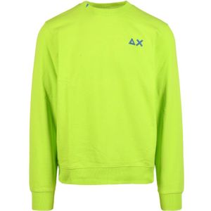Sun68, Heren, Sweatshirts & Hoodies, Groen, Maat: L Katoen,