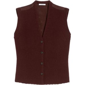 Max Mara, Dames, Jassen, Bruin, Maat: S