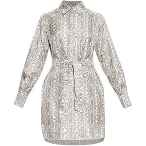 Max Mara, Dames, Jurken, Grijs, Maat: S Zijde,