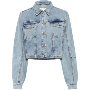Gestuz, Dames, Jassen, Blauw, Maat: S Denim,